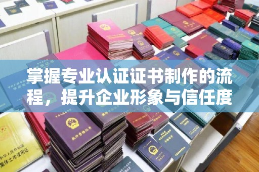 陆丰掌握专业认证证书制作的流程，提升企业形象与信任度